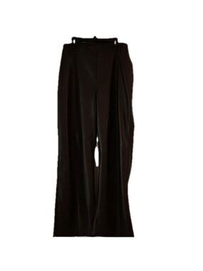 GAP FAUX LEATHER WIDE LEG CHOCOLATE BROWM PANTS SIZE 16
